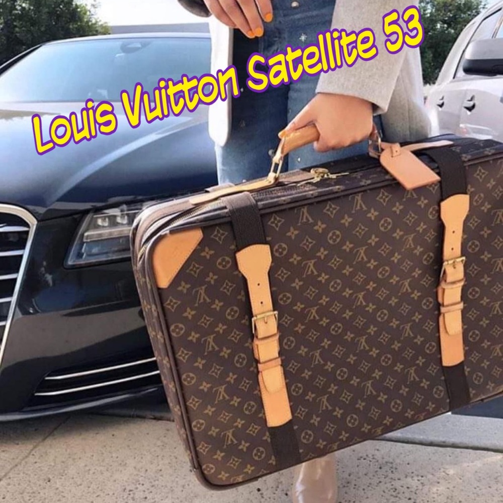 ☘️RARE🌺AUTH LOUIS VUITTON SATELLITES 53 SUITCASES MONOGRAM TRAVEL BAG